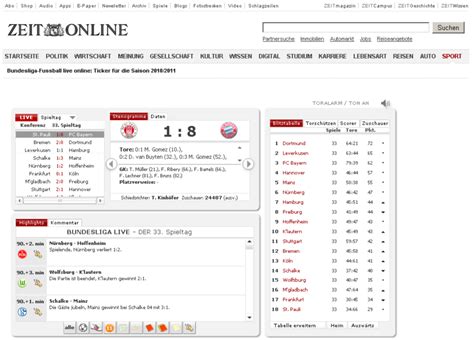 fußball live ticker.